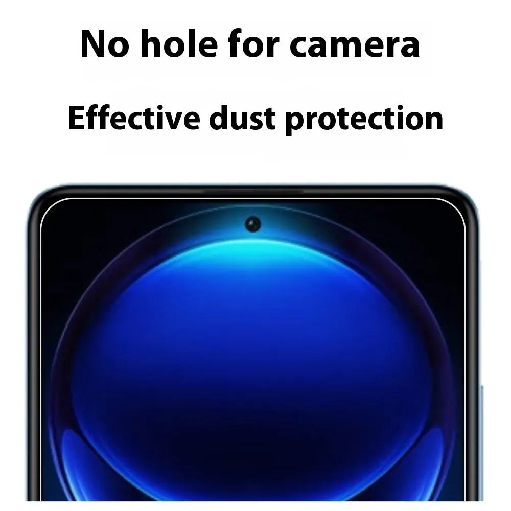 Tempered glass phone film for Redmi Note 12 Pro and Extreme Edition, HD, not full screen, oleophobic layer.