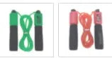 3 metre skipping rope with sponge handle grips in various colour options