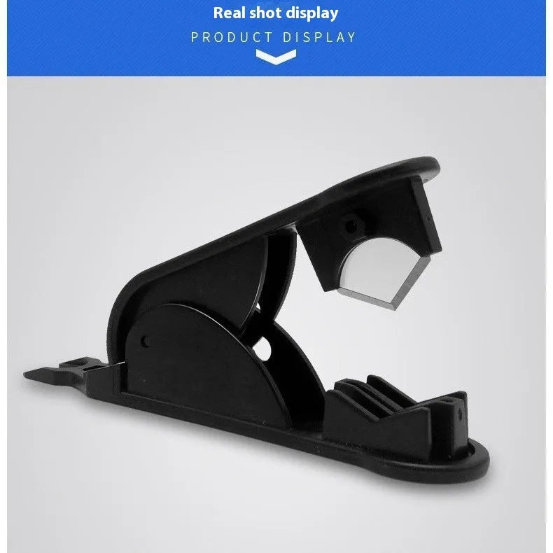 Black portable water purifier tube cutter with stainless steel knife body for household filter pipe