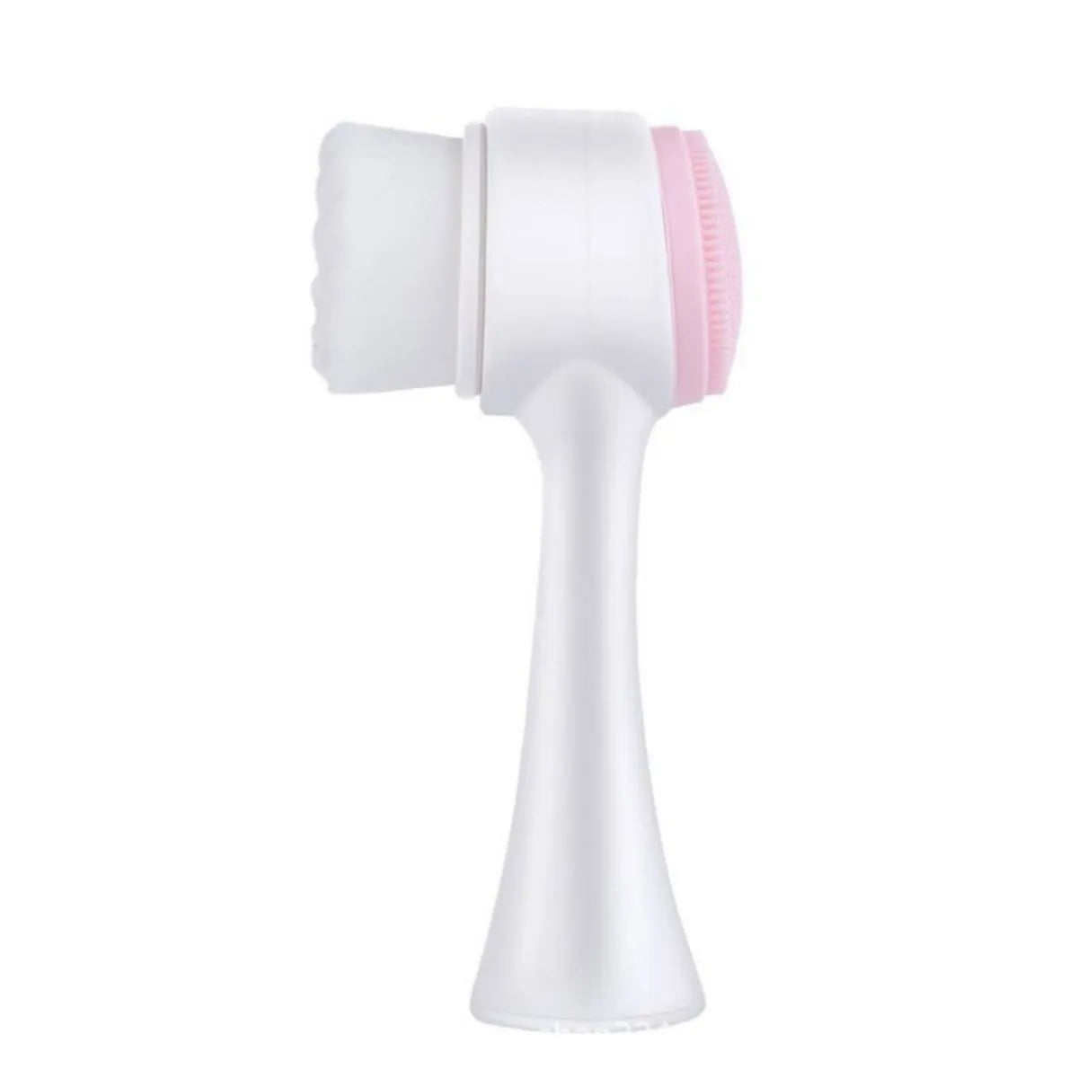 Blue nylon pet paw brush for cleaning and massaging dog and cat paws.