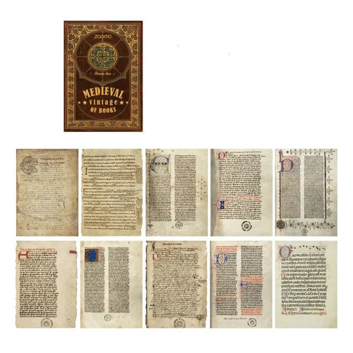 Pack of 10 A5 art paper envelopes showing eight different printed designs for gifting.
