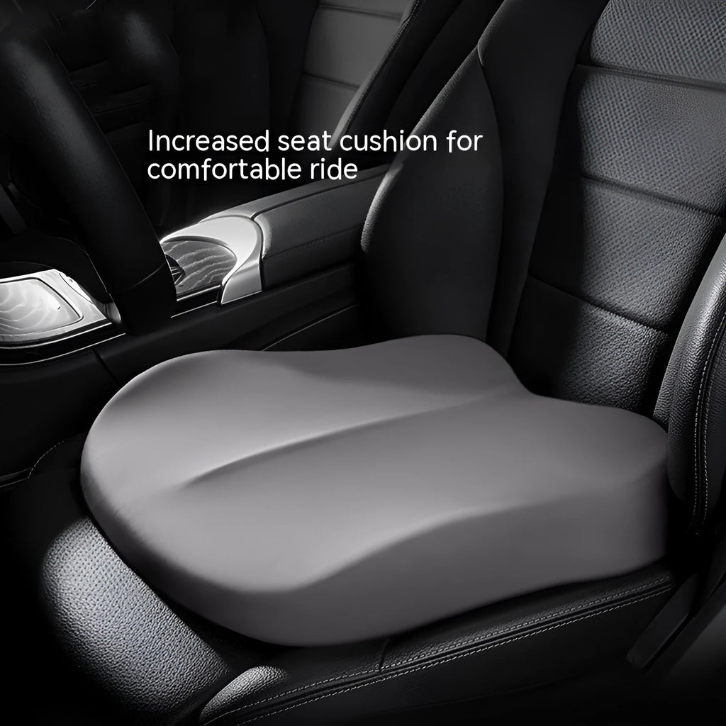 Car heightening seat cushion in Ice Silk fabric measuring 41x41x10cm