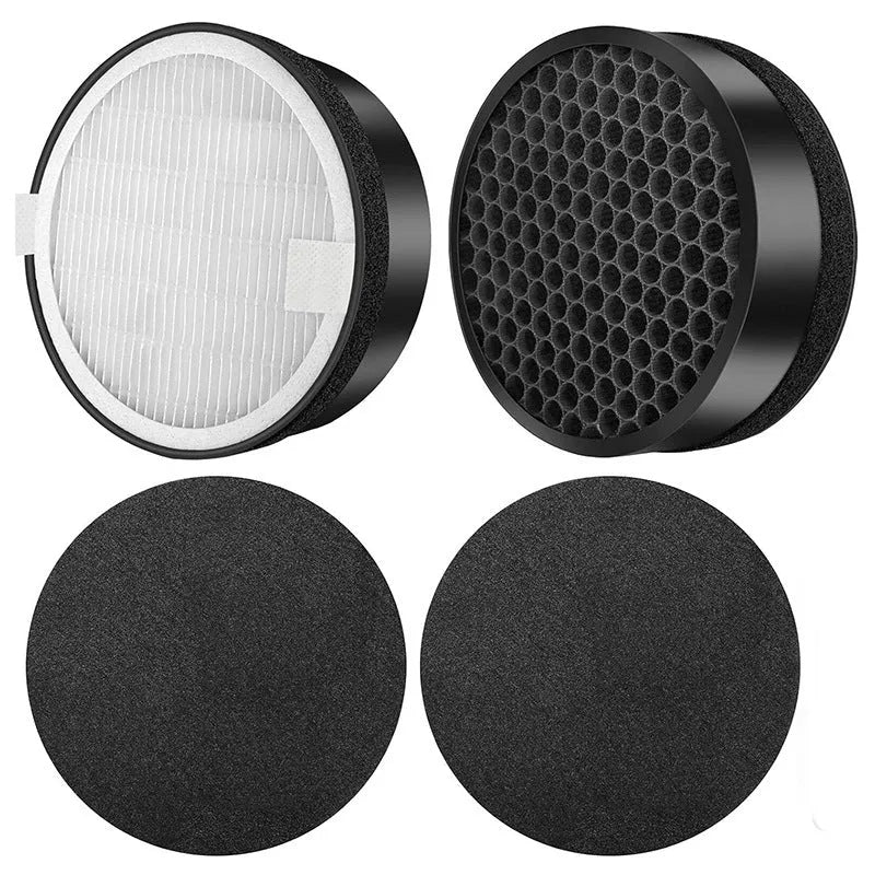 Levoit LV-H132 air purifier replacement filter kit with screen and cotton, dimensions 19x19x6.3cm