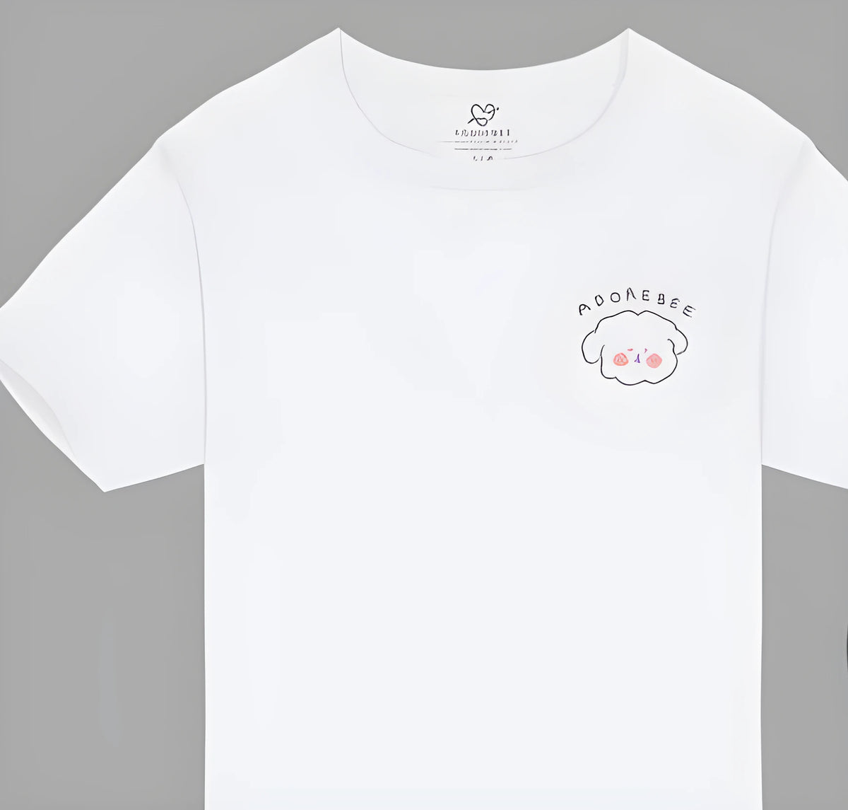 White cotton crew neck short sleeve t-shirt in sizes L, M, S, unisex plain top