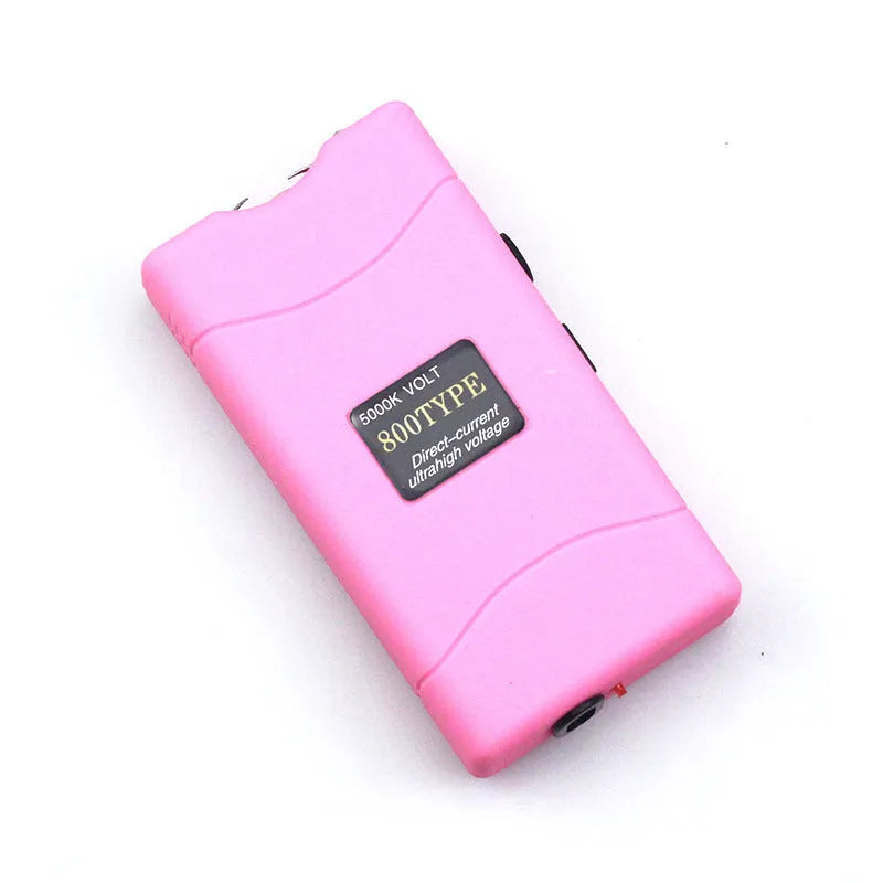 Women's self-defence multi-function flashlight in multiple colour options including purple, blue and pink