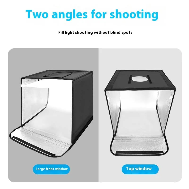 50cm studio light box with metal frame and reflective cloth interior