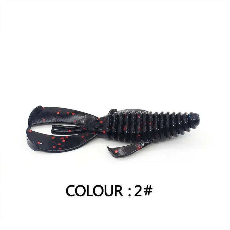 PVC fishing soft bait lures in 8cm and 12cm sizes showing colour variations 1-12