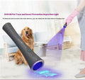 UV detection flashlight with aluminium alloy body showing USB Type-C charging port