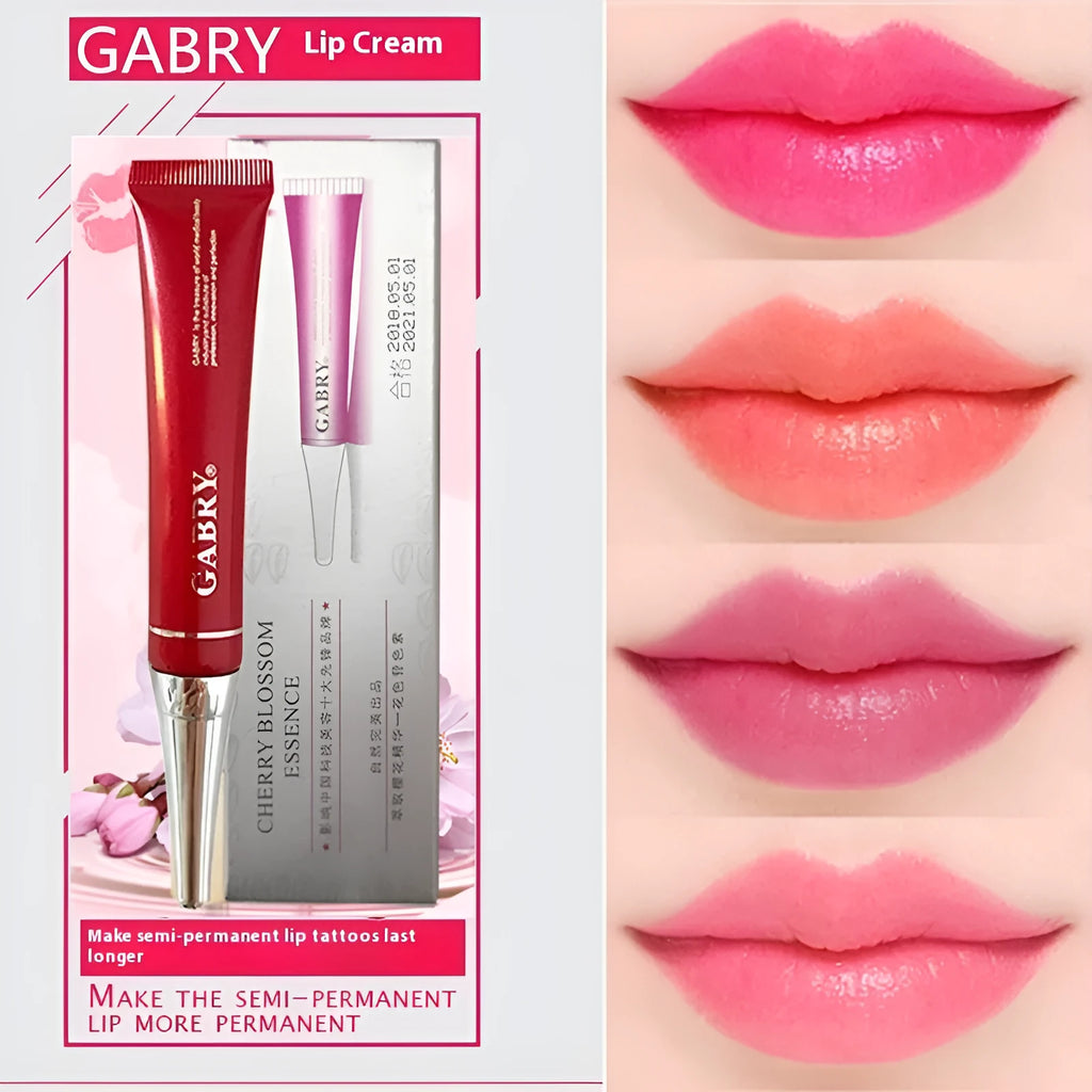 Vermilion lip gloss tube and lip lotion in shades Pink, Orange Red, Bright Rose Red, Rose Red, Seashell.