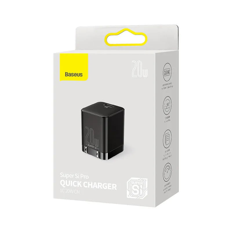 18W fast charging mobile phone charger head in white with standard USB interface