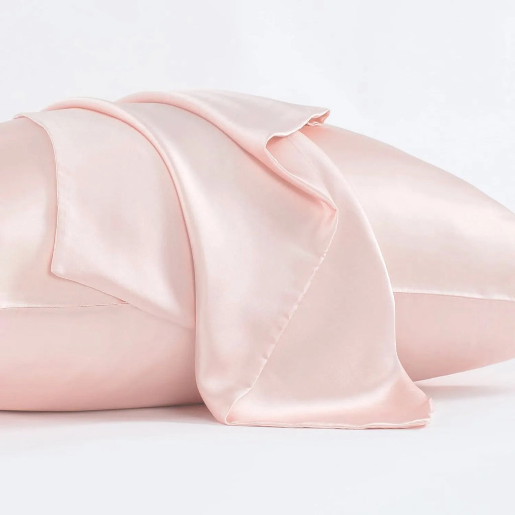 Dark grey mulberry silk pillowcase with envelope closure in modern simplicity style