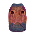 Rainbow circle design dopamine-style pet sweater in wool acrylic blend fabric