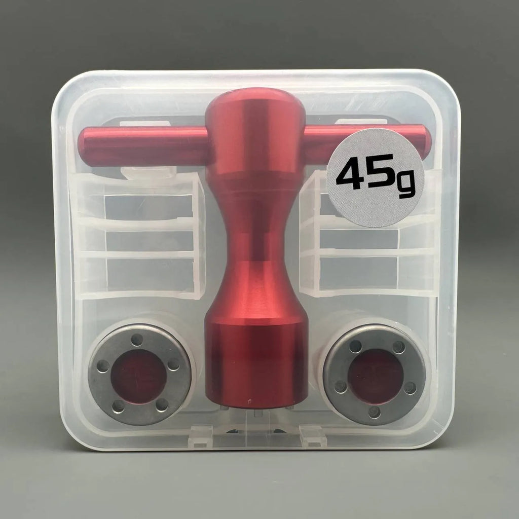 Big tooth red tungsten steel putter screw set with aluminium alloy wrench, nine weight options golf accessories
