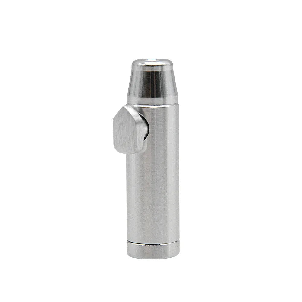 Aluminium alloy cigarette holder with flat bullet tip in seven colour options.