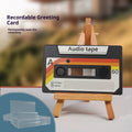 Sound recording greeting card with voice message, coated paper, 10x6x1.5 cm, for birthday or Valentine's Day