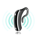 Black smart earset anti-snoring device with bone conduction and adaptive vibration