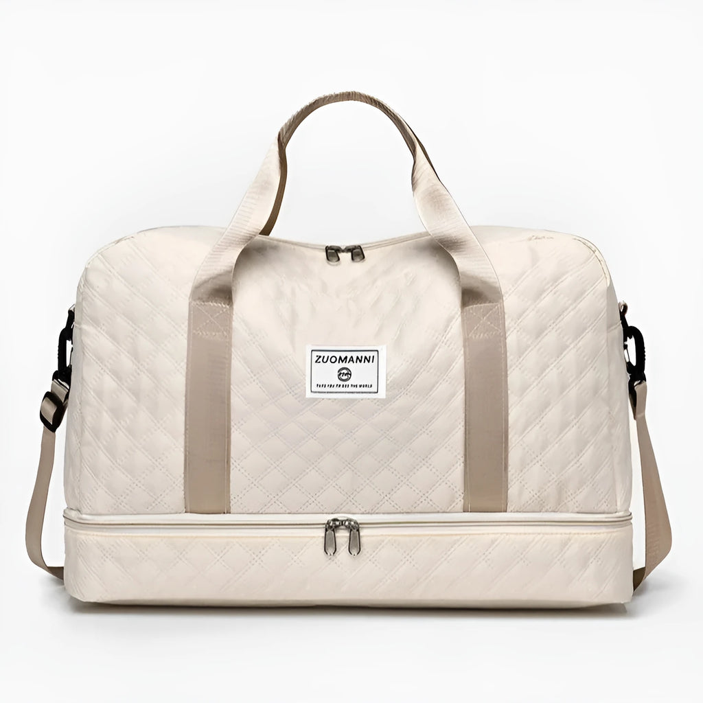 Oxford cloth portable travel bag in a solid colour with large capacity for buggies and leisure gear.