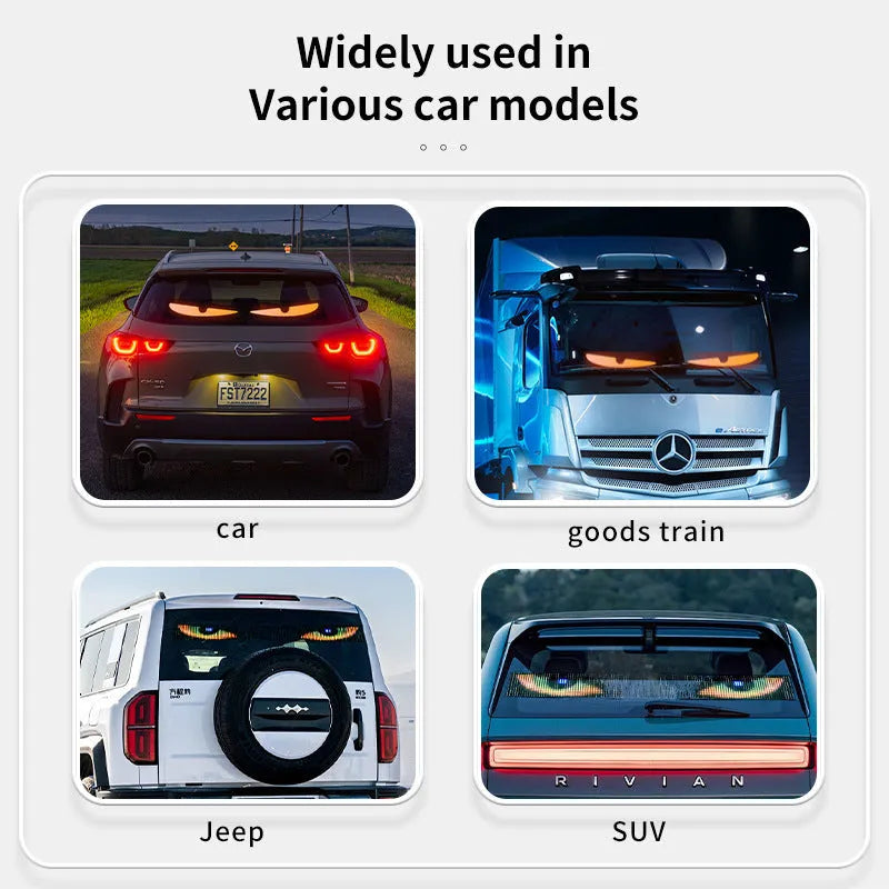 LED flexible car interior light strip, 12-24V, PC, Devil's Eye 1.2M-2M or one drag two 16.6x60-80CM