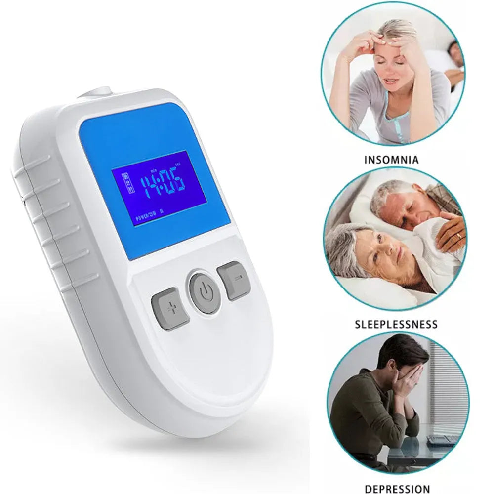 HSM04 white low frequency pulse therapy sleep device with USB port, 180mm long