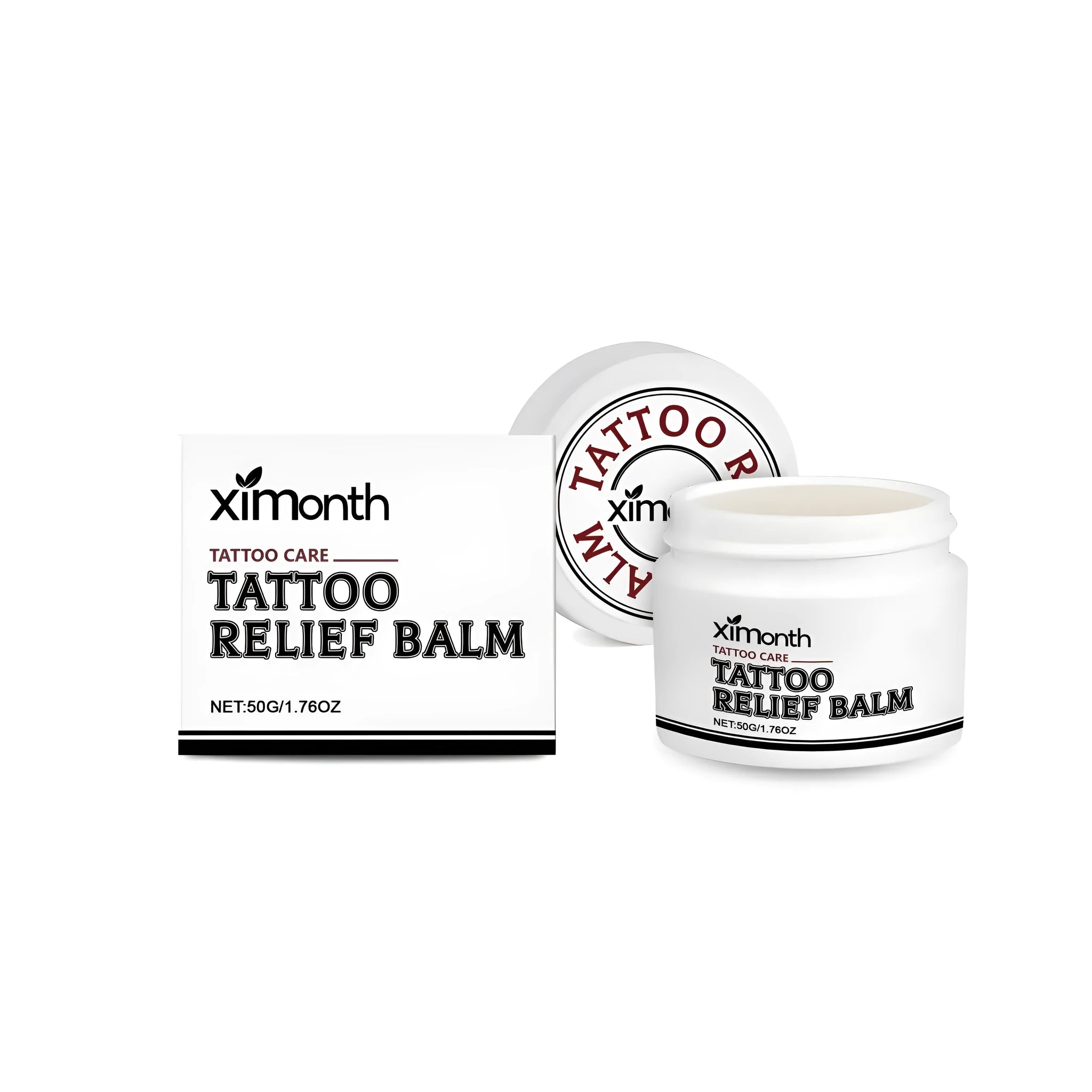 50g tube of tattoo relief and care cream with shea butter and coconut oil formula