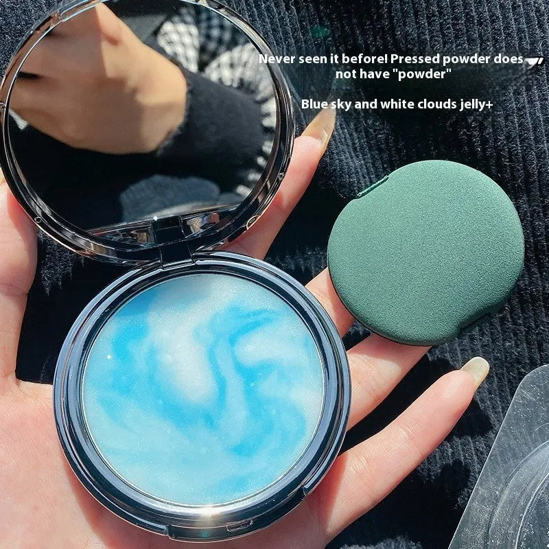 New Transparent Lava Oil Control Powder compact with lava powder shade, full face setting powder for oil control and brightening