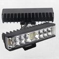 7-inch straight line LED work light with black aluminium housing for automotive workshop use