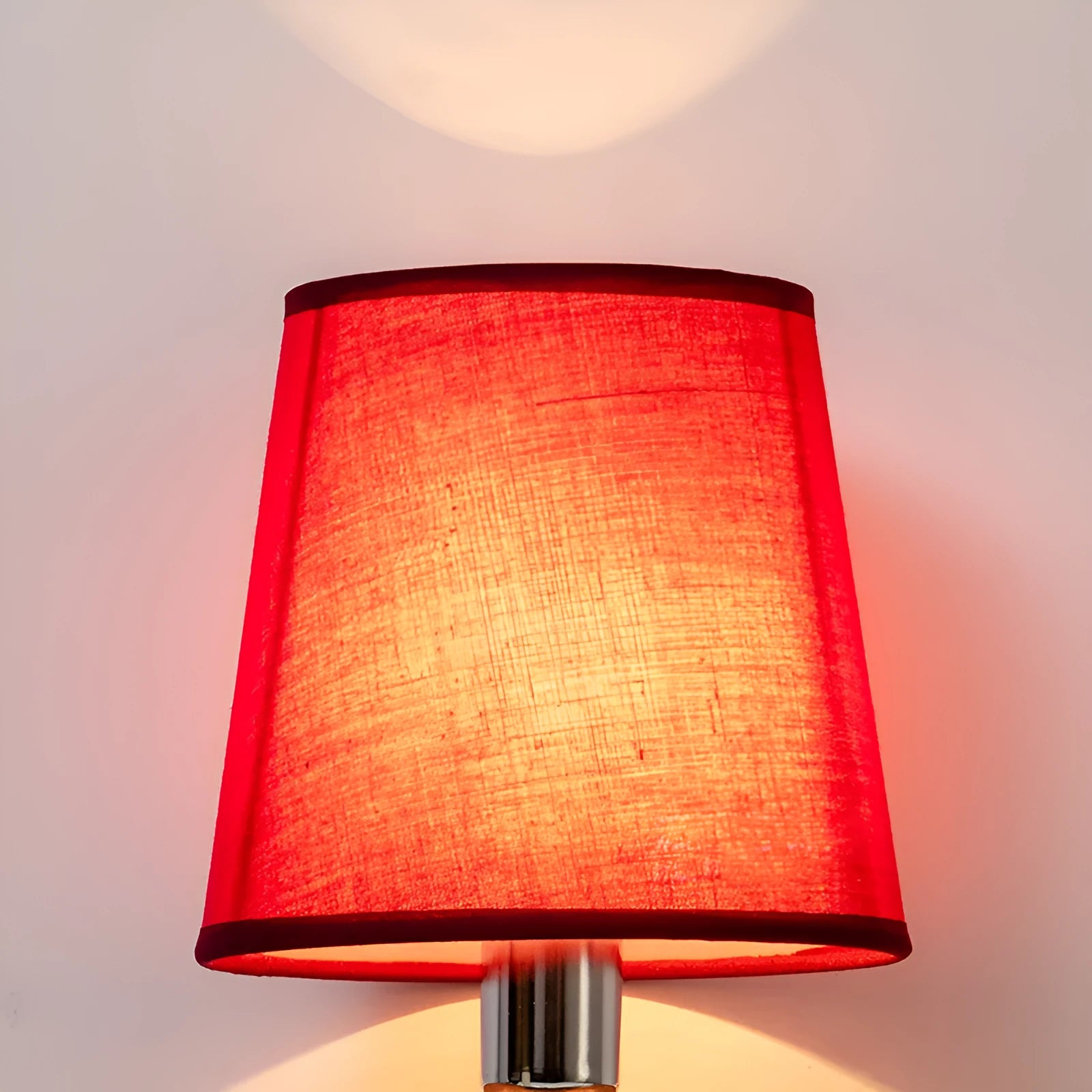 Modern minimalist fabric lampshade with horizontal paste design in multiple colour options