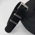 Nylon integrated replacement watch strap in Army Green colour showing the 20mm width.