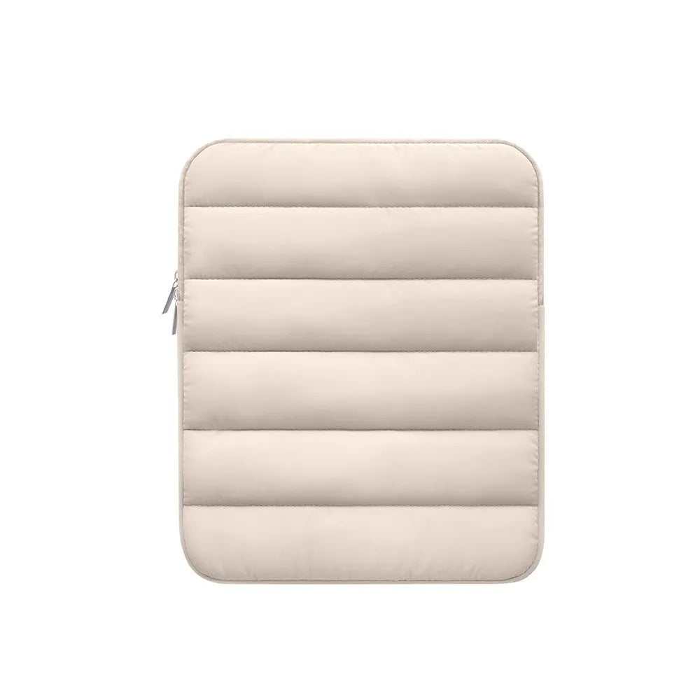Fluffy air feeling laptop sleeve for 9.7 to 11 inch devices in black colour with elastic sides