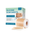 Clear transparent silicone scar patch roll for skin smoothing with mint leaf formula