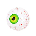 Red Halloween eyeball balloon with bloodshot design, inflated to 40 cm diameter.
