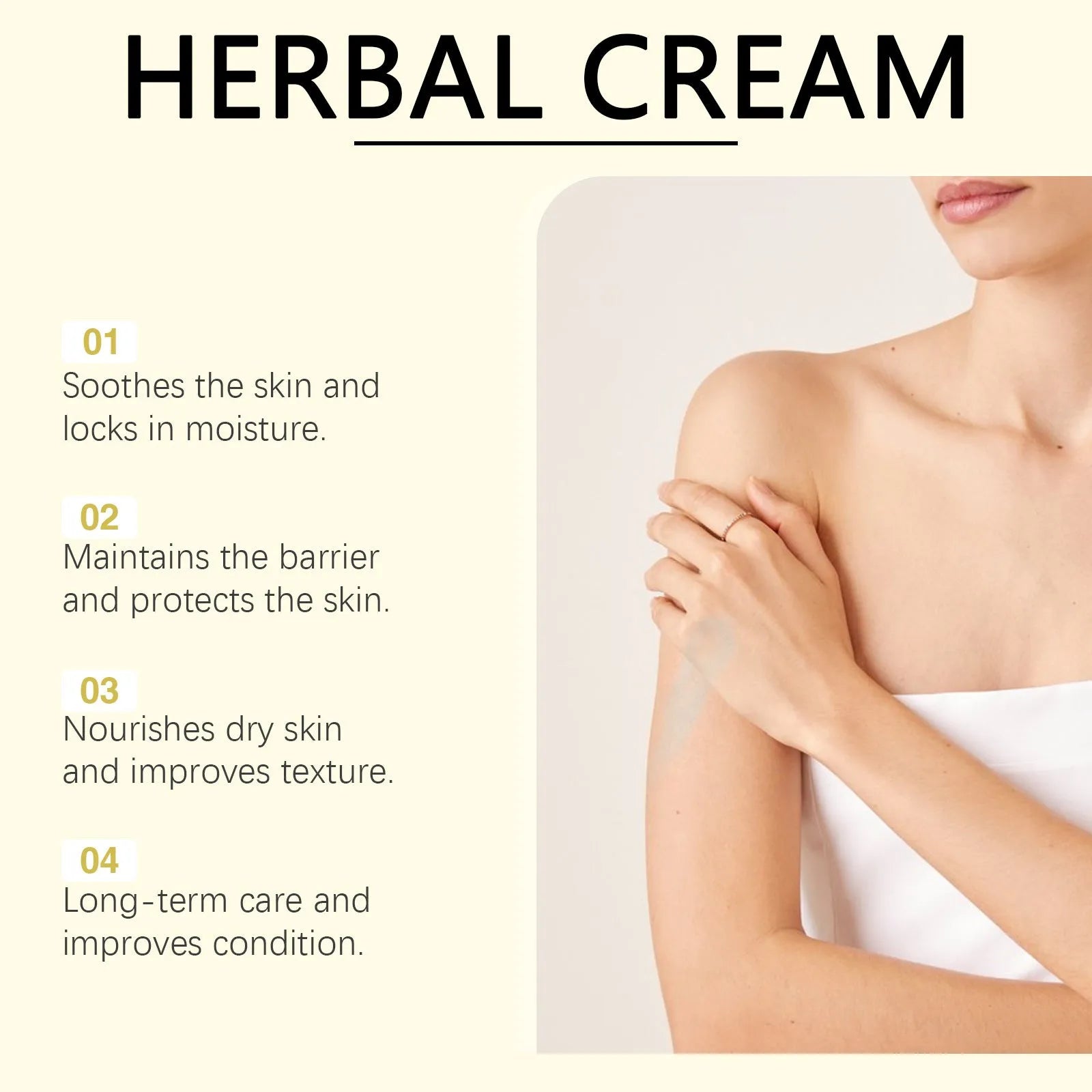 15g jar of herbal soothing moisturising cream with tea tree oil, Centella asiatica and Mint Leaf