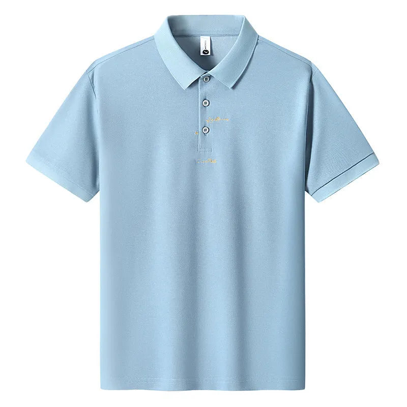 Men's casual loose cotton t-shirt in various colours showing short sleeves and round neck.