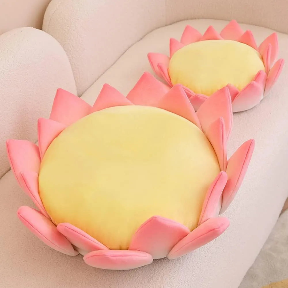 Lotus-shaped cat mattress with non-slip base, crystal super soft fabric and sponge, available in 20cm to 82cm sizes