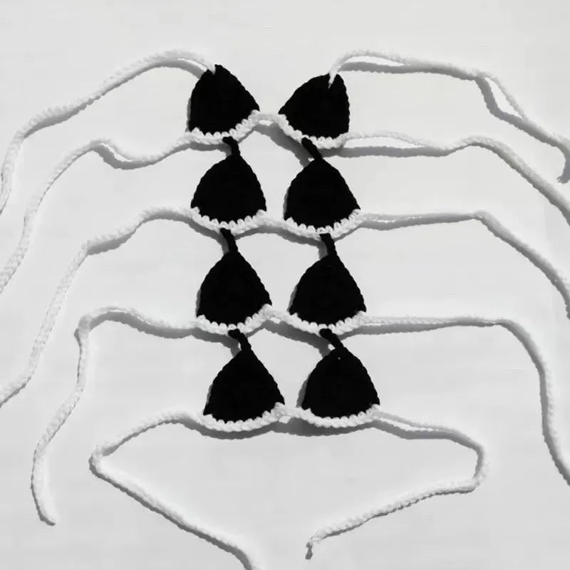 Sweet style cat bikini costume for Halloween and pet parties in various colours.