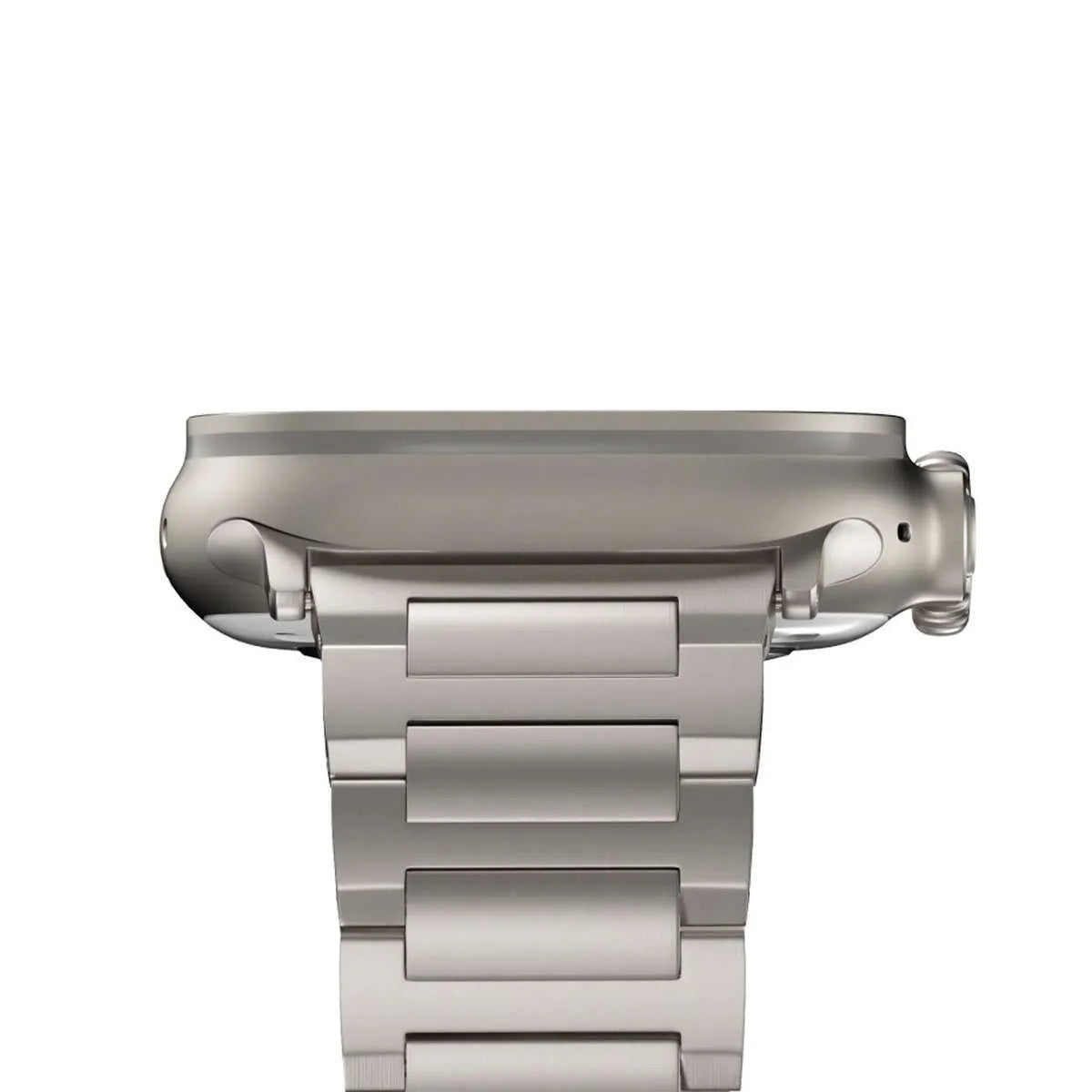 Silver titanium I-shaped watch strap for Apple Watch Ultra 49mm