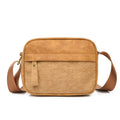 Men's waterproof paper crossbody bag in European and American retro style, shown in black, brown, and silver colour options