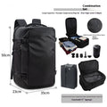 Outdoor portable travel vacuum storage bag in solid colour, wide opening for packing clothes, 36-55 litre capacity