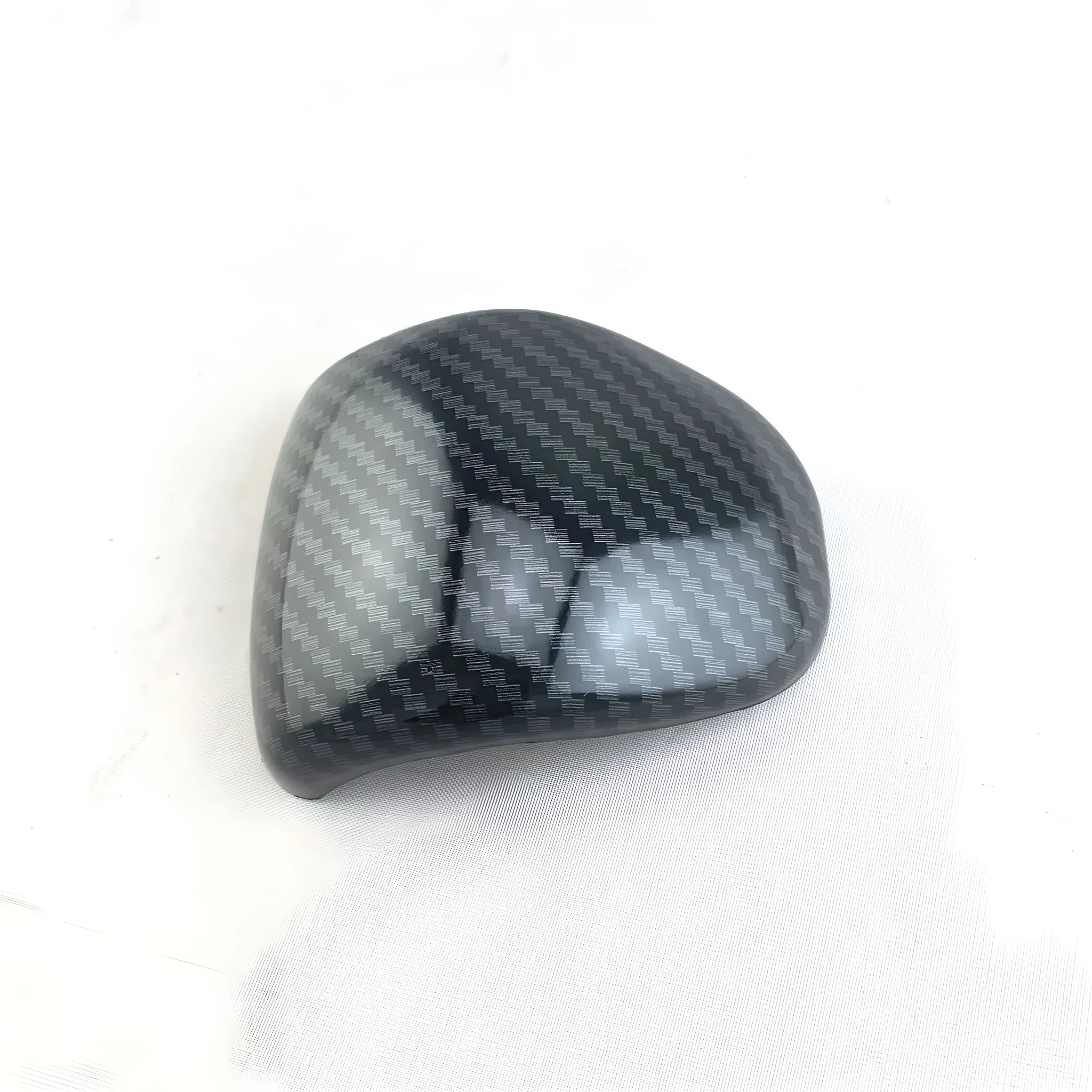 Smart RunK3 carbon fibre pattern gear shift head cover made from black ABS plastic
