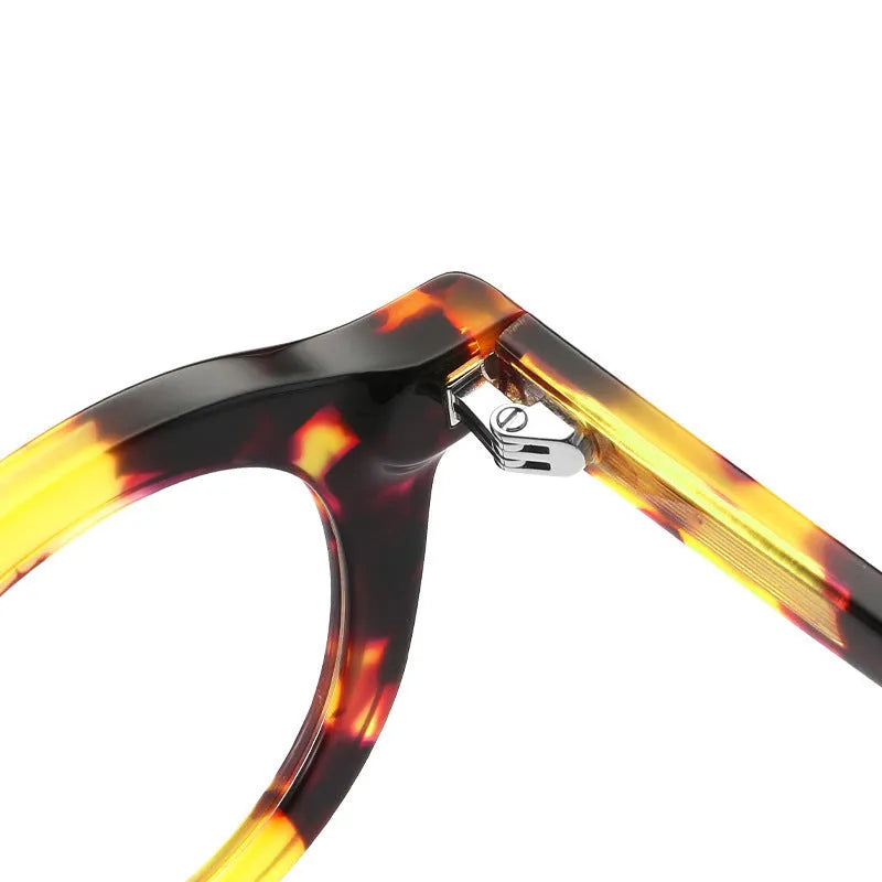 Rap style sunglasses with plate frame and thick sebum colour stitching in full rim box design