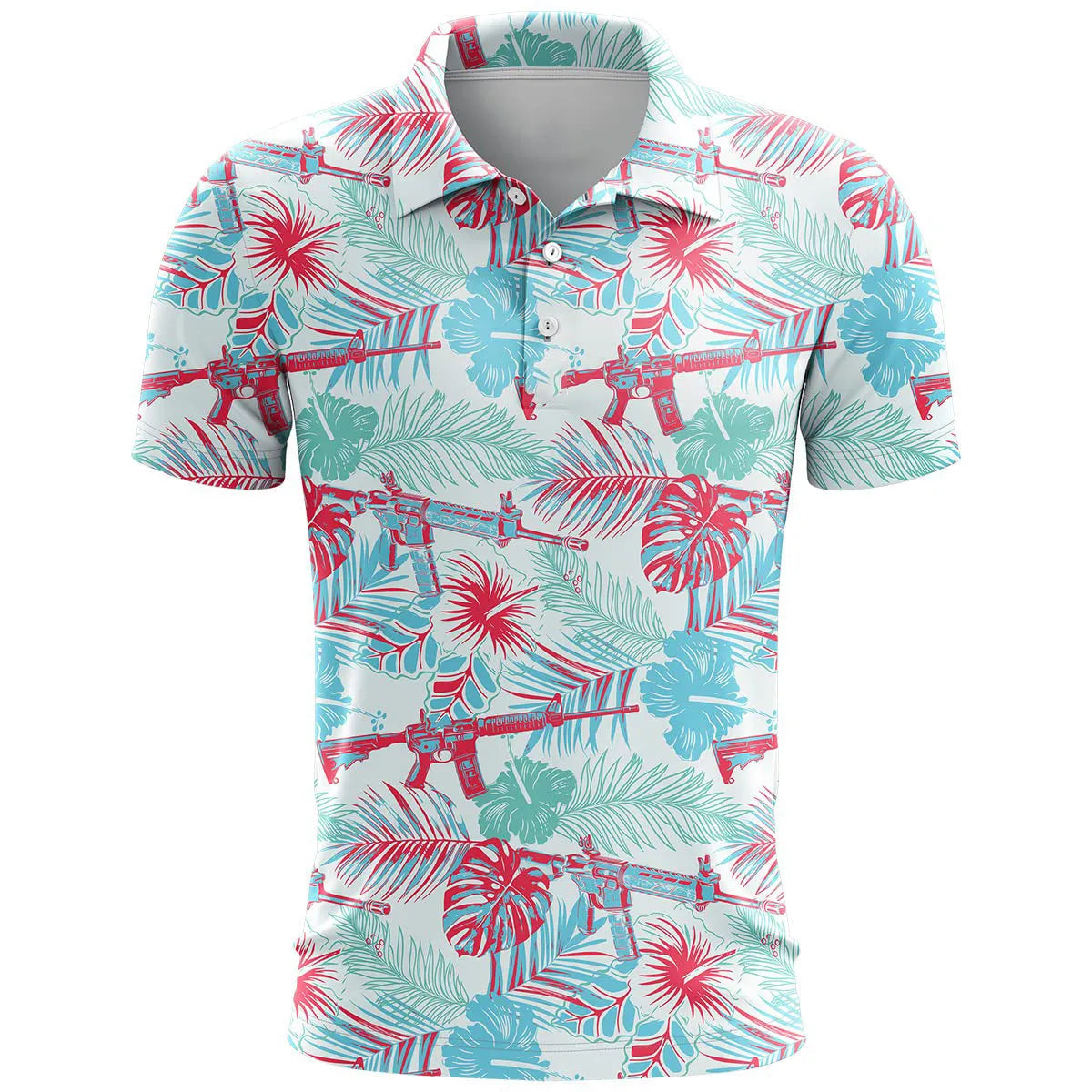 3D printed pattern on a loose-fit short sleeve sports top in bird eye cloth fabric.
