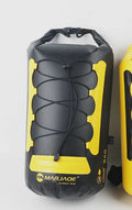 Yellow and black 20L waterproof backpack with dry wet separation for outdoor activities