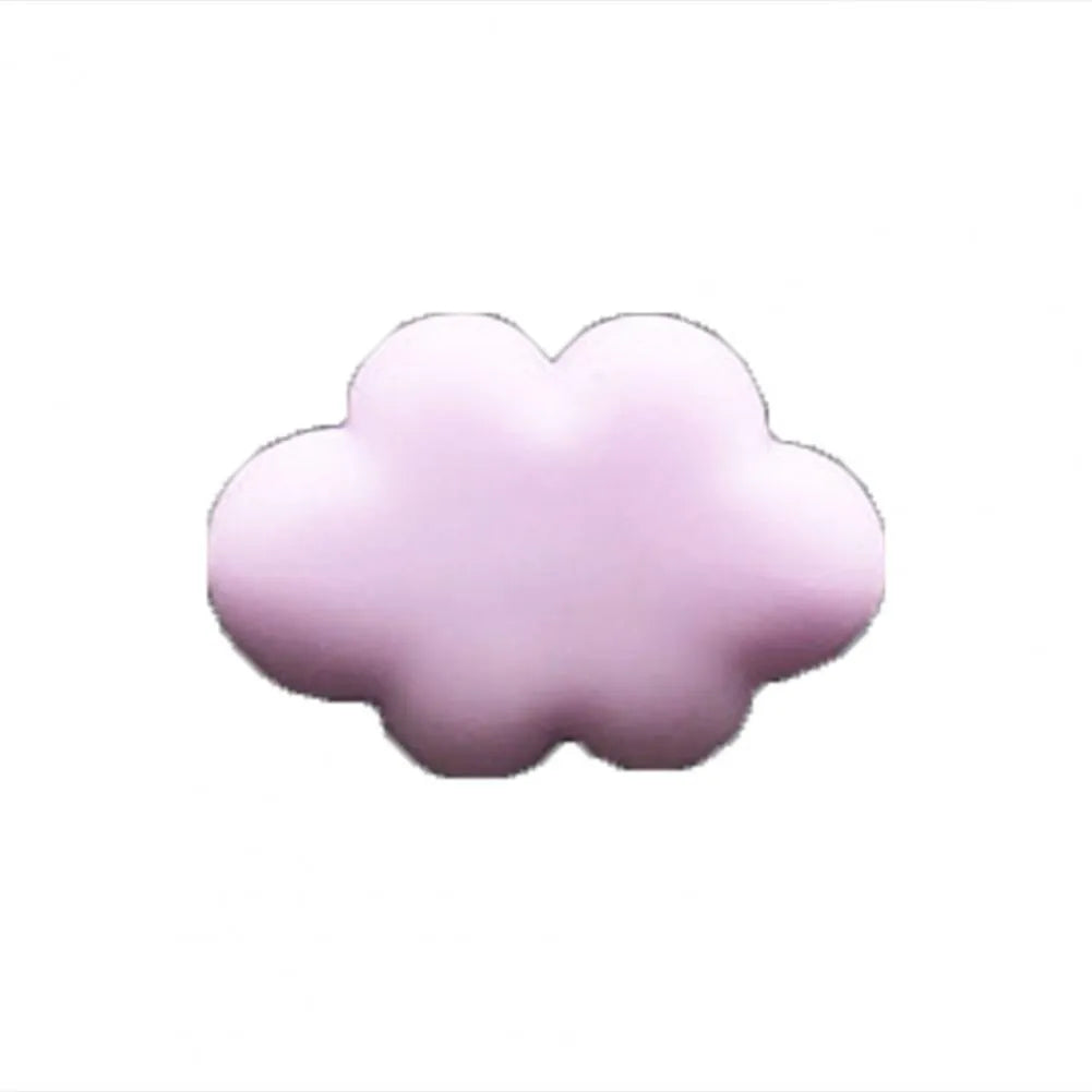 Resin Baiyun cartoon car air freshener clip in pastel colours on a car vent.