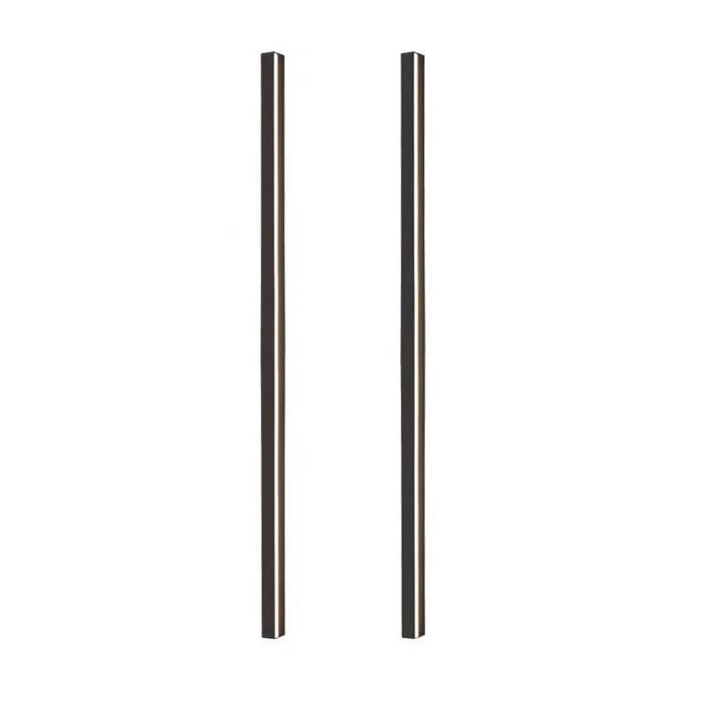 80cm long black aluminium LED wall lamp with touch control for three light colours on a plain wall.