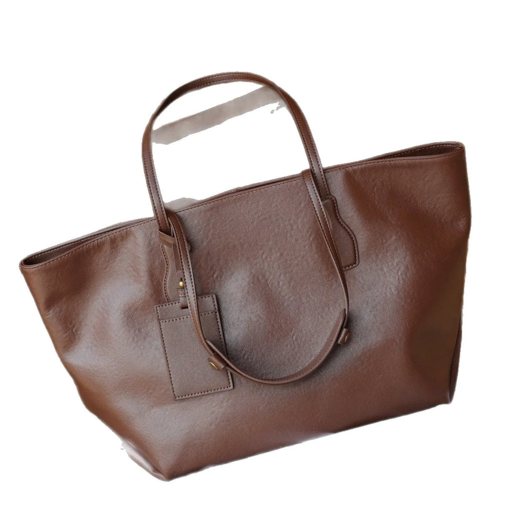 Women's top grain leather crossbody handbag, 35x17x30cm horizontal square shape, zippered, available in four colours