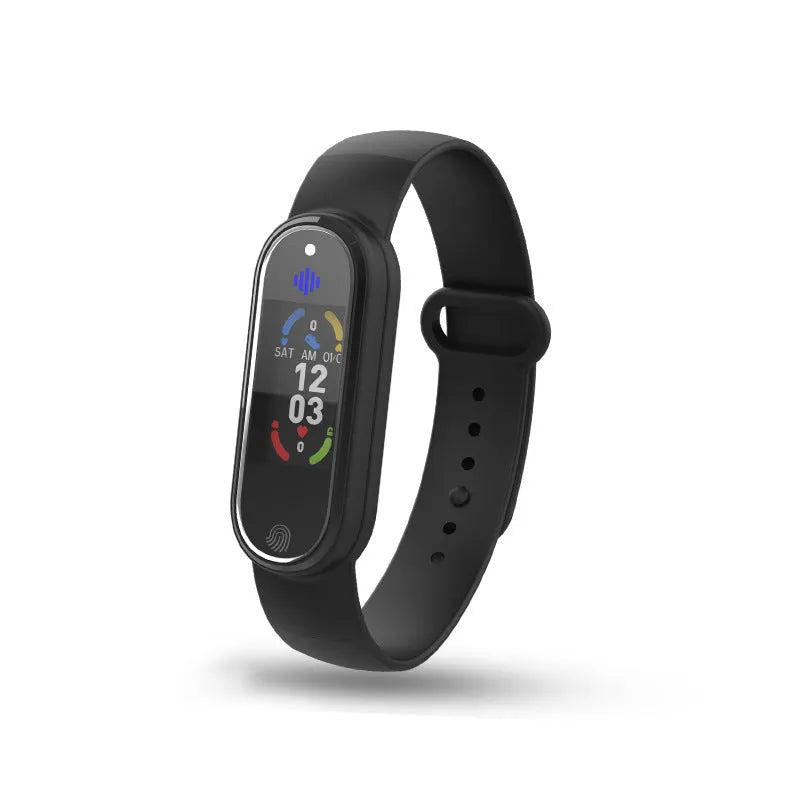 Electronic mosquito repellent bracelet with USB charging port, shown in black and white colour options