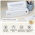 Ailixiong P40 mini portable thermal printer showing compact design and thermal paper mechanism