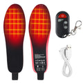 Rechargeable carbon fibre heated insoles for men women, cut to size, 50°C, with remote control