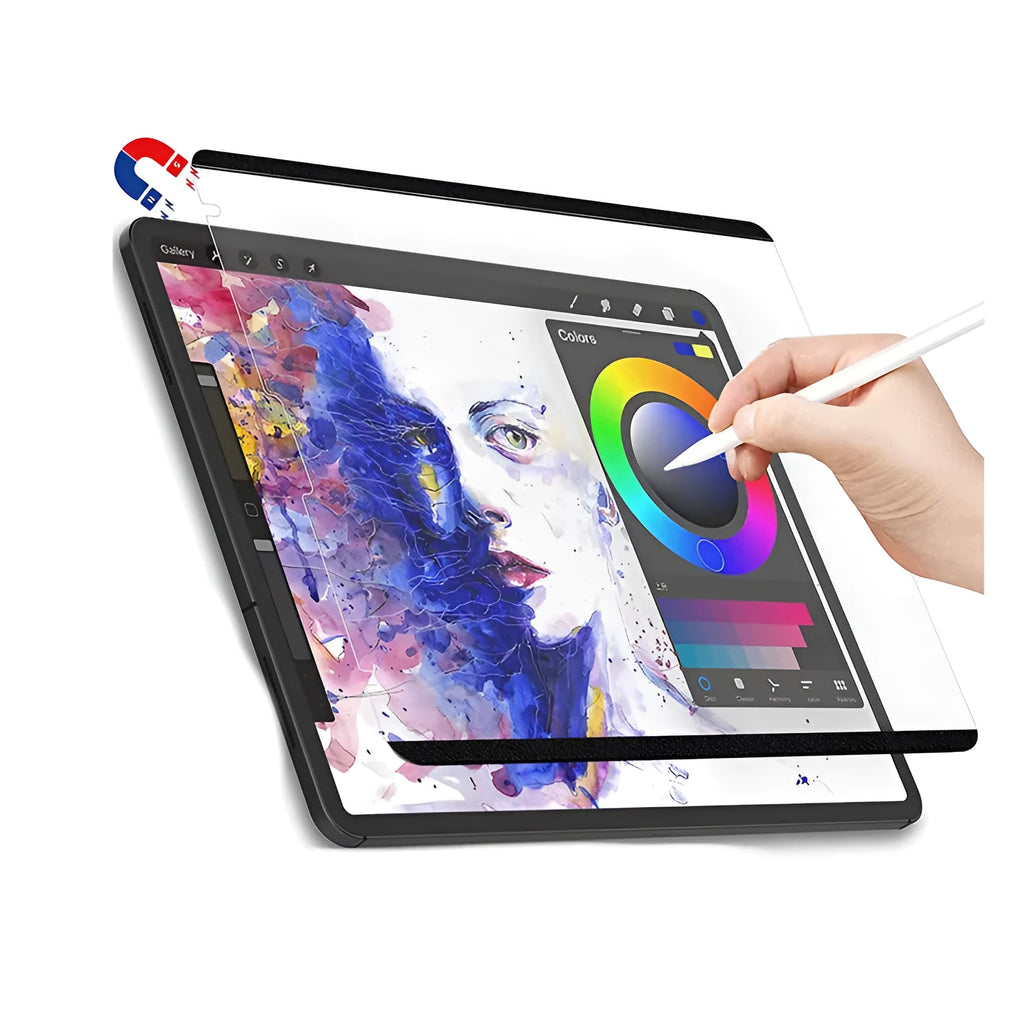 Flat frosted magnetic PET screen film for iPad with matte finish and anti-reflective coating