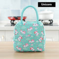 Insulated thermal lunch bag handbag in Oxford cloth with aluminium foil, showing colour options.